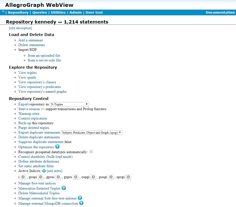 Repository Overview Page