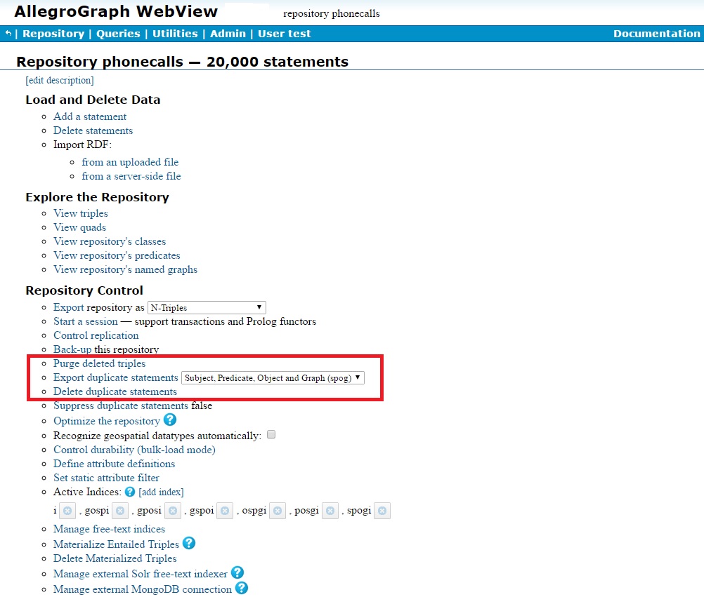 Repository Overview Page