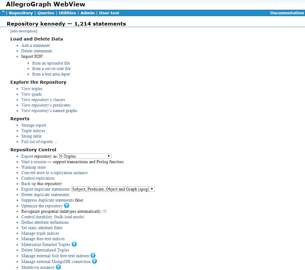 Repository Overview Page