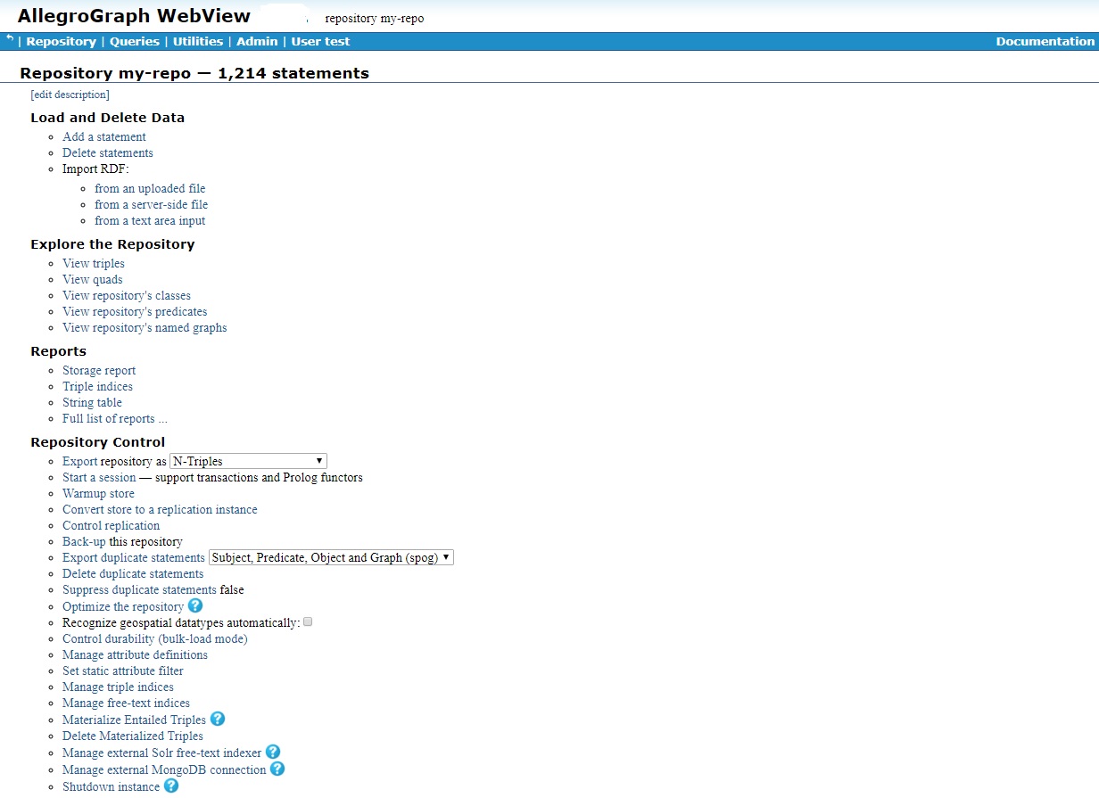 Repository Overview Page