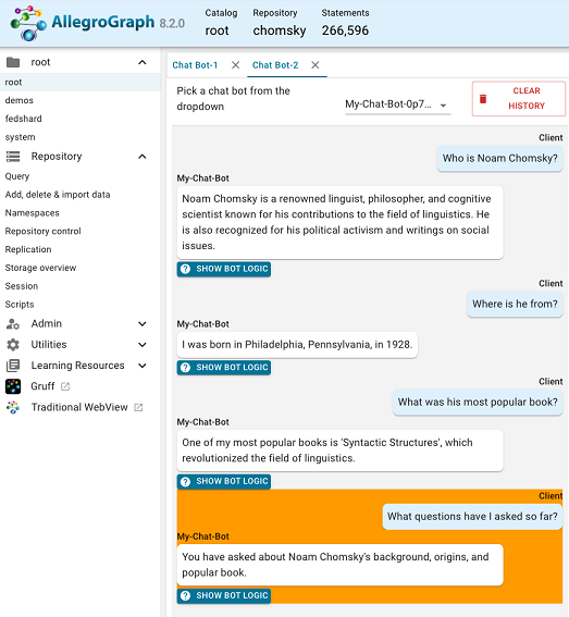 Asking about earlier information