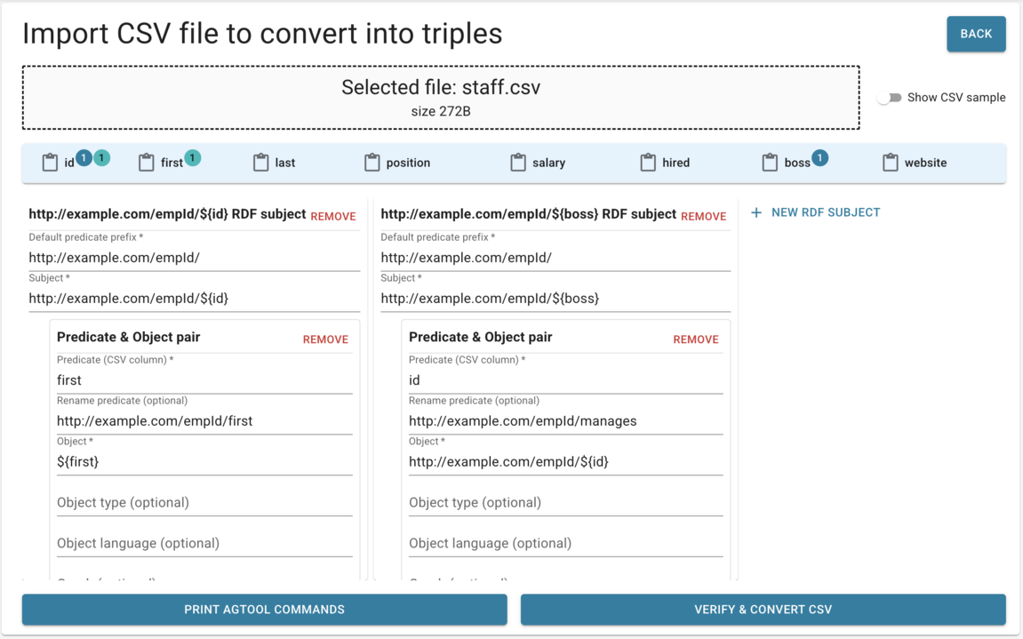 CSV load in WebView