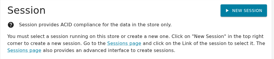 The Session page